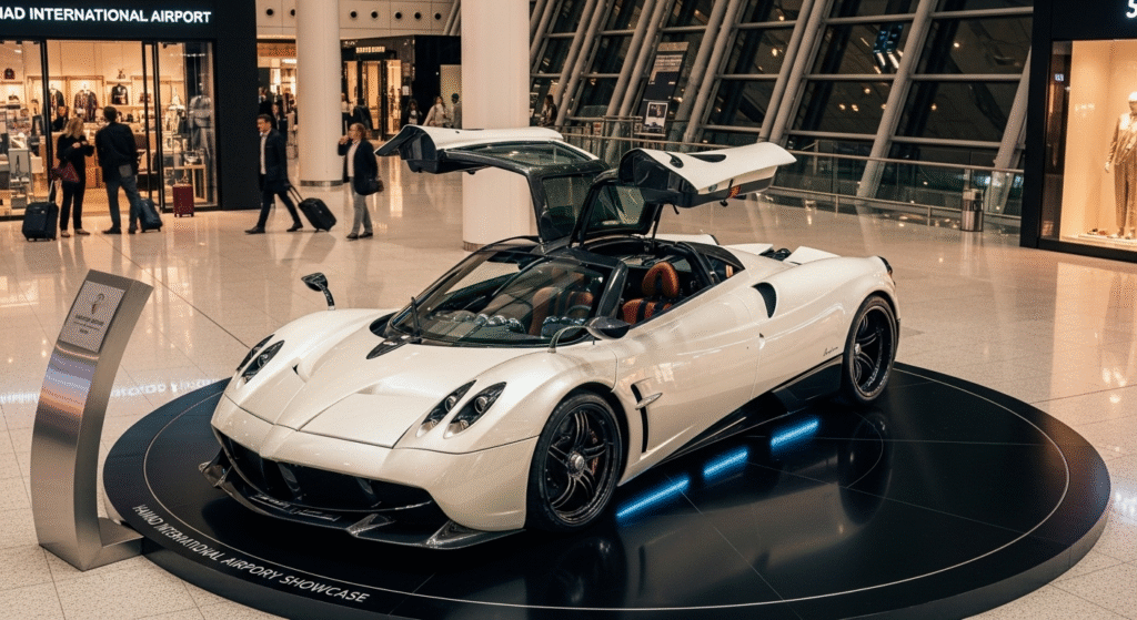 Luxury car at Hamad International Airport